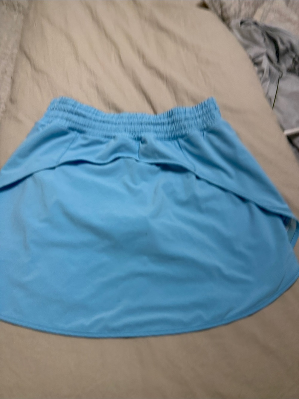 lululemon athletica light blue elastic waist skort - Picture 3 of 3
